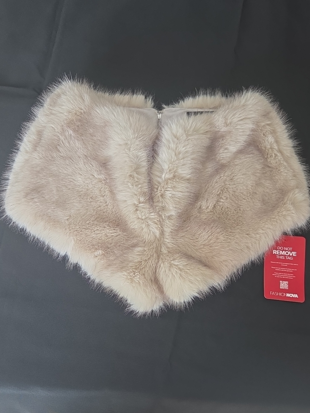 Fashion Nova Soft Furry Faux Fur Plus Sz Hot Pants Festival Club Shorts Costume